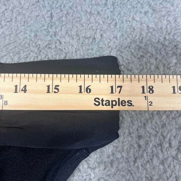 ATHLETA Mid Rise Back Coverage Black Bikini Bottom Large - Picture 3 of 5